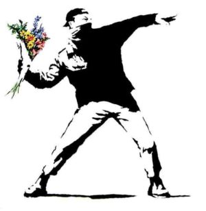 Banksy: Say It With Flowers