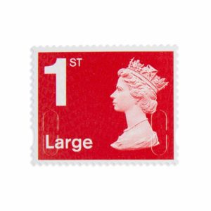 '£1.95 shipping on all orders'. (First class large letter stamp.)